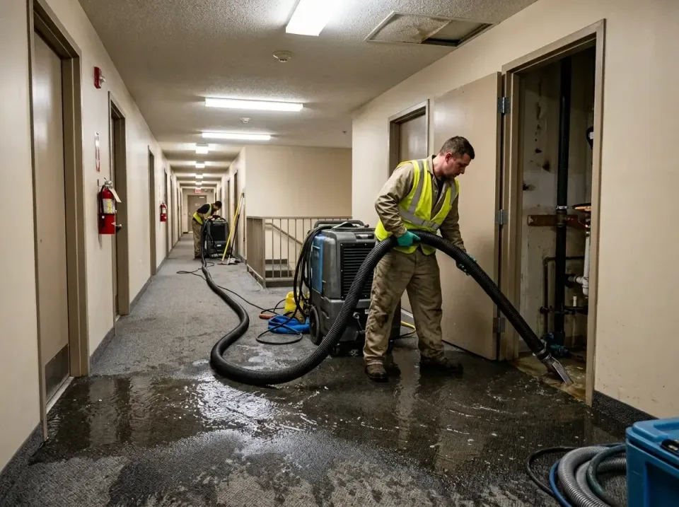 multi-unit-apartment-hallway-f-005 — frequently asked questions, Emergency Burst Pipe Water Extraction & Removal in Crete, IL